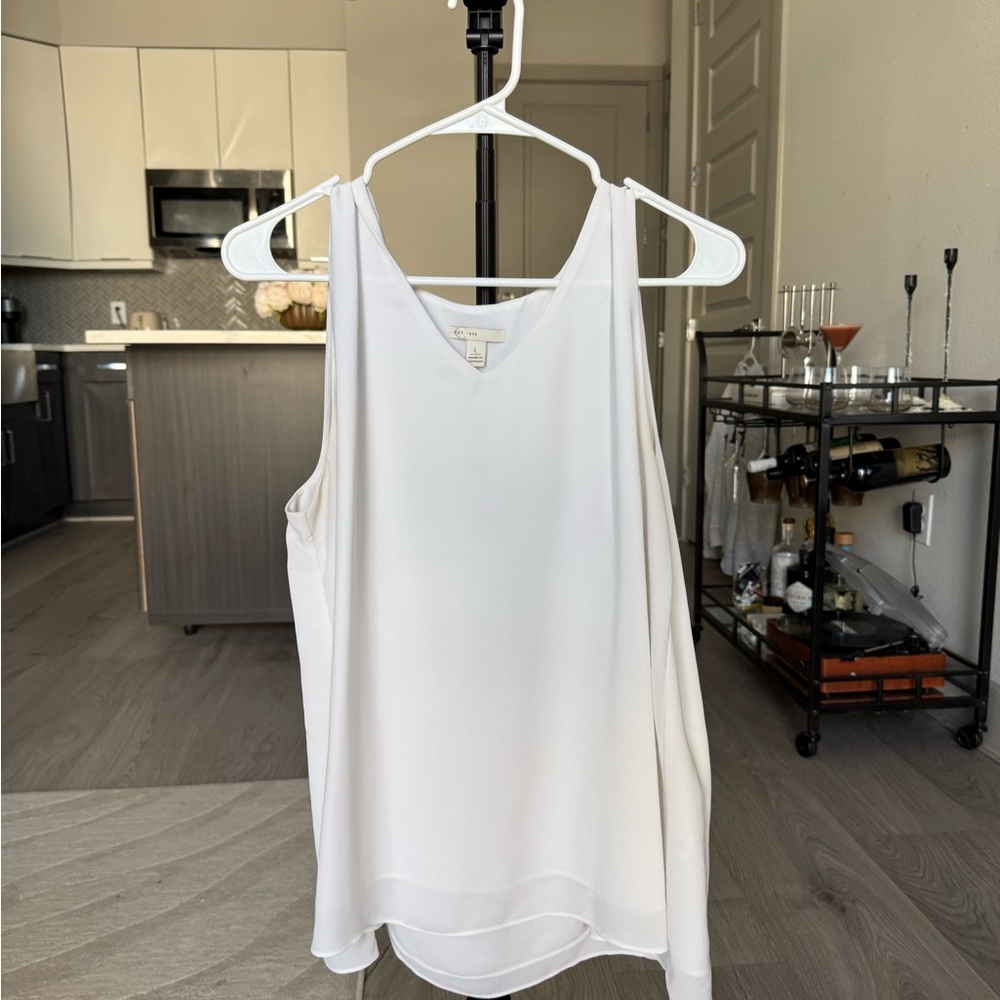 Elegant White Sleeveless Top